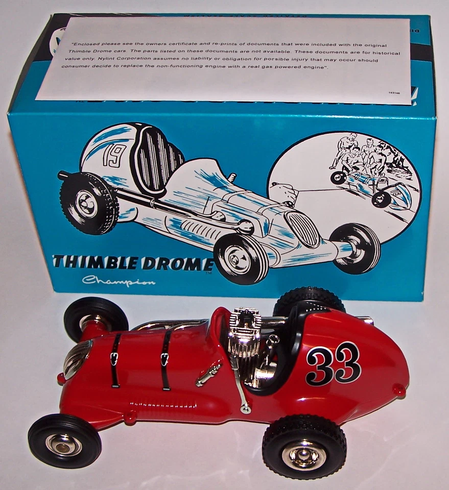 Thimble Drome Champion Red Racer Car Die Cast by Nylint NIB - Image 1 of 4