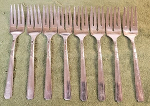 1881 Rogers Oneida Capri 1935 Sterling SilverPlate Fltware Ind Salad Frk 61/2'' - Picture 1 of 6