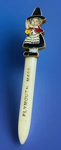 Vintage Plymouth Mass Letter Opener Pilgrim Plastic  - Picture 1 of 4