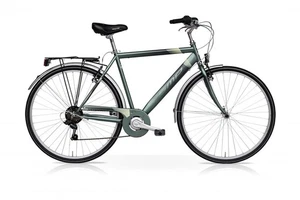 CITY BIKE SPEEDCROSS ANTARES 28 UOMO TY21 18V VERDE SATINATO - Foto 1 di 1