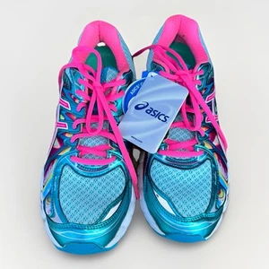 ASICS Gel Nimbus 16 Iridescent SZ9~EURO 40.5 RARE Capri Blue Blur KAYNO TRAINER - Picture 1 of 18