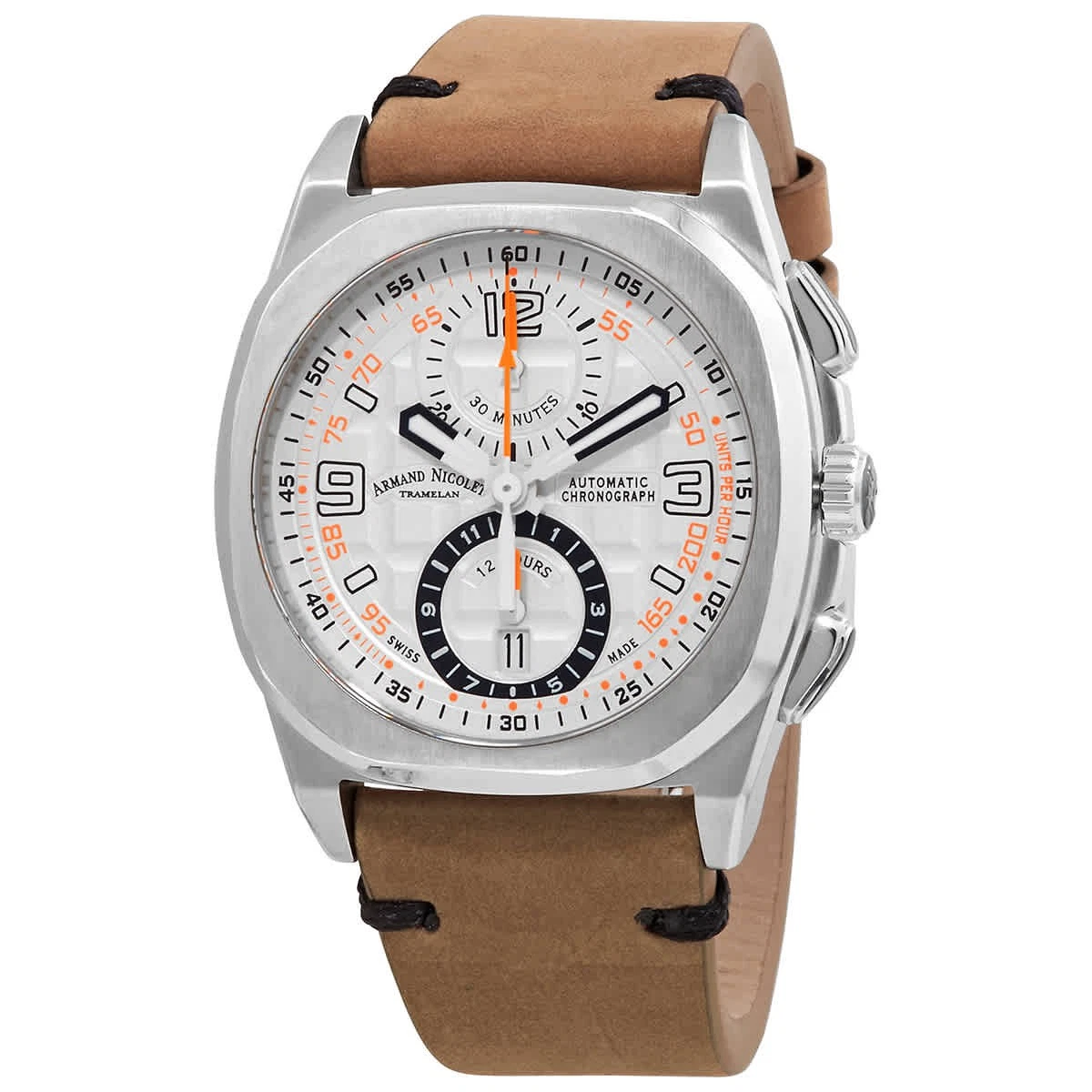 Armand Nicolet JH9 Chronograph Automatic Silver Dial Men's Watch A668HAA-AZ-GG4710N 並行輸入品 Armand Nicolet JH9 Chronograph Automatic Silver Dial Mens Watch