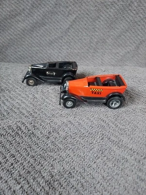 Vintage 70s set of 2 Metal Tonka Toys Tiny Taxi and Ford Ratatat Tat Made in USA - Image 1 of 4