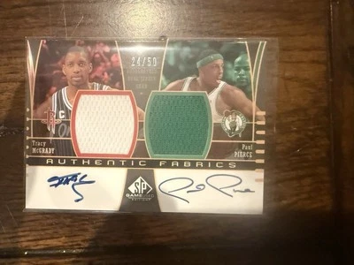 2004 Upper Deck Sp Game Used Edition Paul Pierce & Tracy Mcgrady #AAF2-MP 24/50 - Image 1 of 3