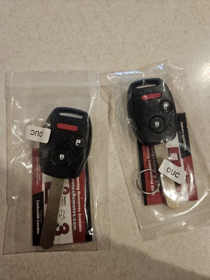 2 Para 2006 2007 2008 2009 2010 2011 2012 2013 Honda Ridgeline Mando a Distancia Coche Llavero Foto 1 de 3