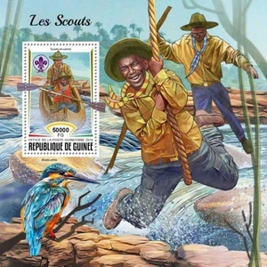 Guinea - Boy Scouts 2018 en estampillas - Hoja de recuerdo de estampillas - GU18320b - Imagen 1 de 1