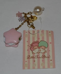 Nuevo con etiquetas De Colección 2008 Sanrio Little Twin Stars Kiki & Lala Star Cremallera Teléfono Dije Llavero - Imagen 1 de 5