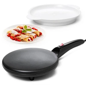Electric Crepe Maker – 8” Portable Crepe Pan Nonstick with Dipping Plate, Aut... - Picture 1 of 8