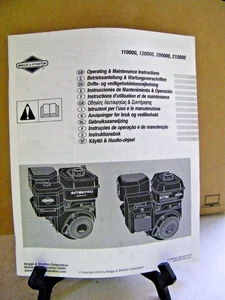 Briggs & Stratton Betriebsanleitung 110000 120000 200000 210000 - Bild 1 von 2