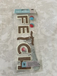 EK Success Jolee's Boutique Titel Wellen holen dimensionale Aufkleber neu - Bild 1 von 2