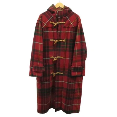 POLO RALPH LAUREN винтажный спортивное пальто A-красный клетчатый размер S 108 см длина - Изображение 1 из 4