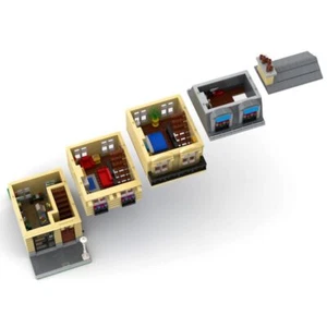 Custom MOC-137960 Modular Paris Apartment Building Model 1567 Pieces for Age 10+ - Picture 1 of 3
