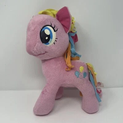 Hasbro My Little Pony Friendship Plush Stuffed Toy Pinky Pie 11" in Rainbow Hair - Image 1 of 4