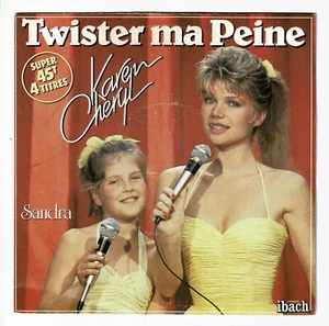 Karen CHERYL & Sandra Vinyl 45T 4 Titel TWISTER MEIN SCHMERZ -IBACH 60165 F Reduziert - Bild 1 von 3