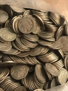 1100 Dateless Buffalo Nickels Culls, Junk, Good For Resale HUGE LOT! - Picture 1 of 1