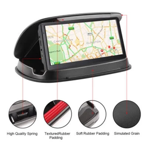 Deegotech Car Phone Holder, Car Phone Cradle - Black - Picture 1 of 8