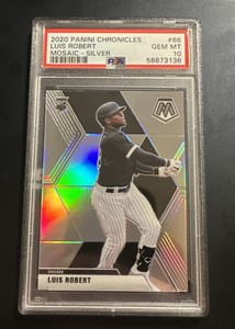 2020 Panini Chronicles Luis Robert Rookie Mosaic Silver Prizm #66 PSA 10 RC
