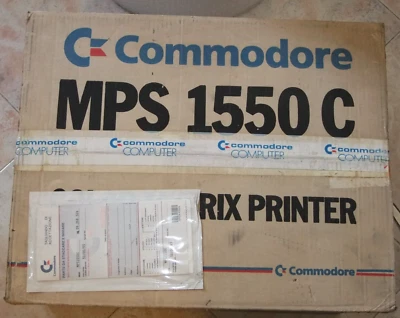 PRINTER COMMODORE MPS 1550 C COLOR MATRIX PRINTER STAMPANTE COLORI NOS CONDITION - Immagine 1 di 4