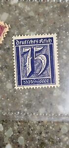 Deutsches Reich Foreign 75c Blue Stamp Used - #A632