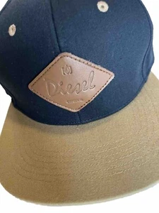 Cappello Camionista Diesel Cotone | Nero e Marrone Regolabile Schienale a Scatto - Foto 1 di 6
