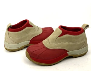 L.L. Bean Storm Chaser Damenstiefel 7M rot/hellbraun Leder Slipper wasserdicht gebraucht, in einwandfreiem Zustand - Bild 1 von 12