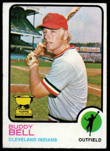 1973 Topps Baseball Card #31 Buddy Bell Rookie RC Cleveland Indians VG *eb