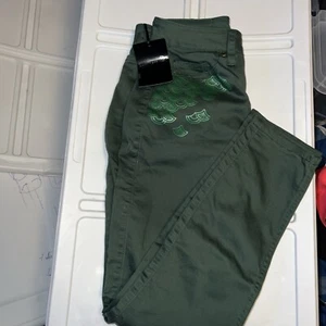 Destination Disney Little Mermaid Skinny Jeans, Green Size 5 - Picture 1 of 3