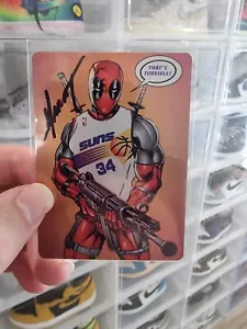 Deadpool Phoenix Suns Barkley Metal trading card comic artist Marat Mychaels - Picture 1 of 3
