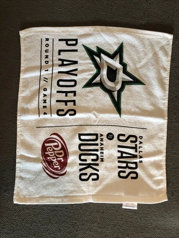 Dallas Stars commemorative rally towel Playoffs, round 1, game 4 Anaheim Ducks Cover