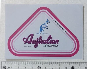 80600 346/tt Vintage AUFKLEBER - AUSTRALIAN Made in Italy By L'ALPINA - 12 x 8 cm - Bild 1 von 3