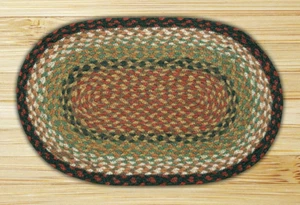 Braided Jute Oval Area Rug. Earth Rugs. BURGUNDY, MUSTARD,BLACK. 11 SIZES. - Picture 1 of 1
