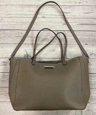 Zac Posen Gray Taupe Large Tote Crossbody Purse Bag With Detachable Strap ￼ - Image 1 of 4