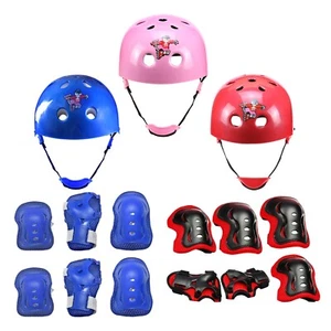 Adjustable Helmet Protective Gear Elbow Knee Wrist Pads for 3-16 kids Youth - Picture 1 of 33