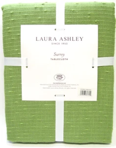 Laura Ashley Tischdecke Noppen Einfarbig Surrey Limettengrün 60 x 102 - NEU - Bild 1 von 1