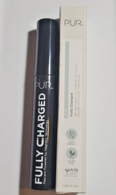 PUR Fully Charged Mascara Magnetic Technology Color Shade Black EyeLash 13ml NIB - Image 1 of 4