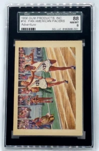 1956 Gum Products Inc Adventure #16 Pan American Pacers Card - SGC 88 NM/MT 8 - Picture 1 of 3