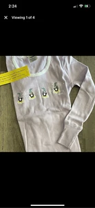Vintage 2003 Old Navy Girls 6 Top Purple Penguins 100% Cotton New Old Stock NWT - Picture 1 of 5