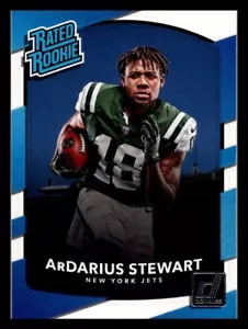 2017 Donruss Rated Rookie ARDARIUS STEWART RR RC #303 NEW YORK JETS 🏈 - Bild 1 von 2