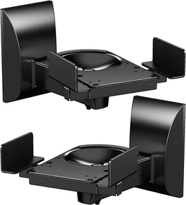 Soportes de Pared para Altavoces, Soporte de Estantería Doble Sujeción Lateral hasta 25 Kg, 1 Par - Imagen 1 de 1