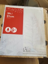 3ft Orelle White Christmas Tree With Stand