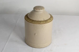 Antiguo alimentador de pollos gres cerámica alimentador de pollos #11 primitivo americano - Imagen 1 de 15