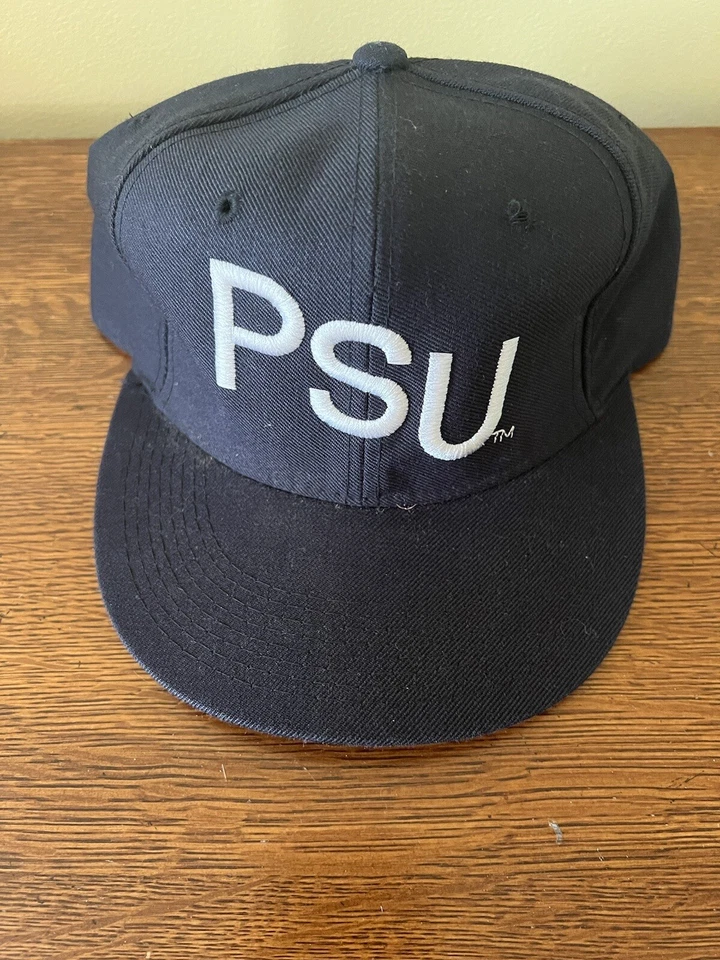 Vintage Penn State PSU New Era Hat 7 1/4- Made in USA Pro Model Blue - Image 1 of 4