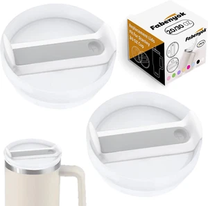 2 Pack 30 OZ Tumbler Lid Replacement Fit for Stanley Cup Lid,Spill Proof Tumb... - Picture 1 of 7