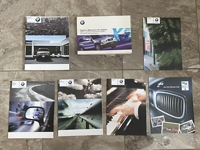 Подлинный 2000-2003 BMW X5 3.0i 4.4i 4.6is E53 владельцев ручной набор с чехлом #1.2 - Изображение 1 из 4