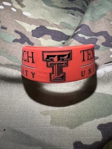 2x TEXAS TECH Silikon Armband Set, 1" breit Veteranen betrieben - Bild 1 von 2