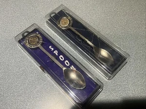 Vtg  2 NEW NOS Souvenir Silver Tone Spoon Florida 4 1/4" FREE SH - Picture 1 of 6