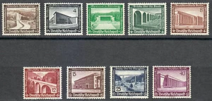 GERMANY (1936 Mi#634-642 Modern Architecture) MNH SuperB Cat.Val. € 160.00 - Picture 1 of 2