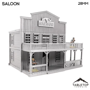 Saloon - Wild West Building - Tabletop Terrain Miniatures - Picture 1 of 11