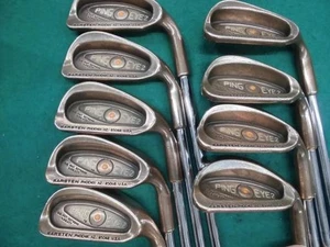 Ping EYE 2 Beryllium Copper Iron Set 3-9,PW,SW RH Micro Taper UNI Steel 25112701 - Picture 1 of 6