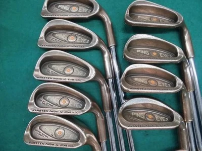 Ping EYE 2 Beryllium Copper Iron Set 3-9,PW,SW RH Micro Taper UNI Steel 25112701 - Image 1 of 4